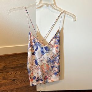 silk strappy tank